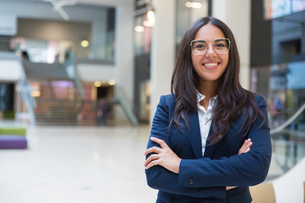 Jovem mulher empresária