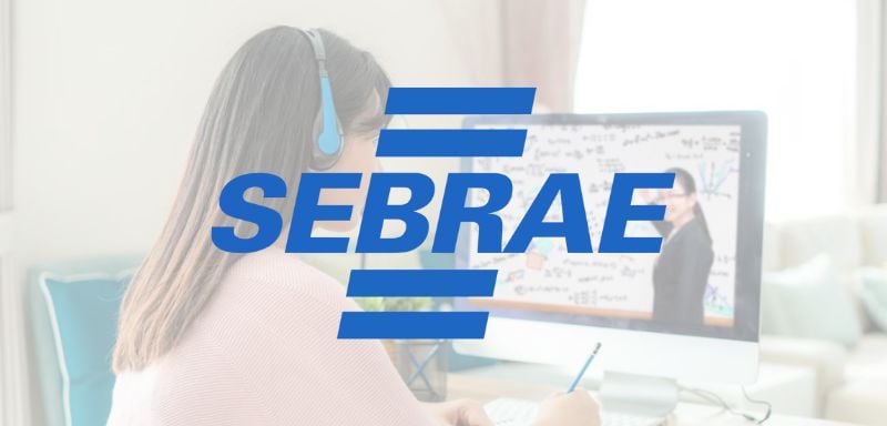 Estudante e logo do Sebrae