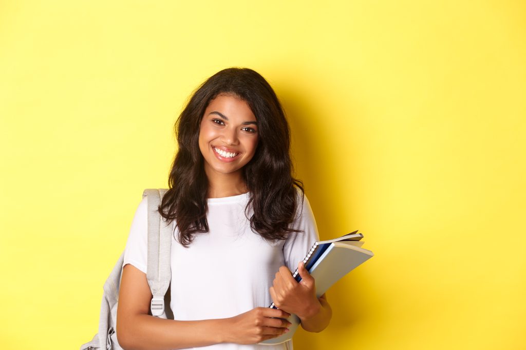 Jovem mulher estudante